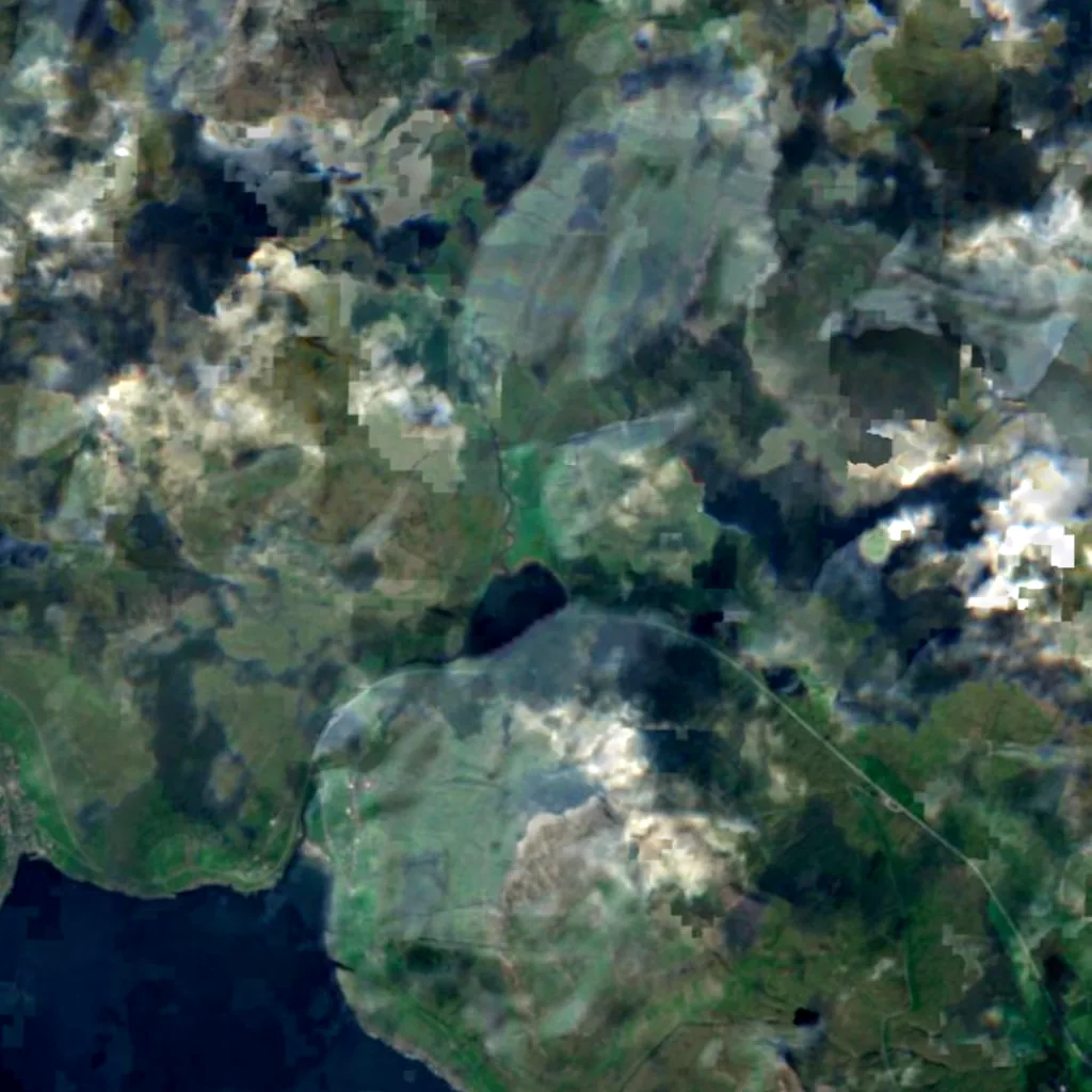 Streymoy von oben gesehen (Sentinel-2)
