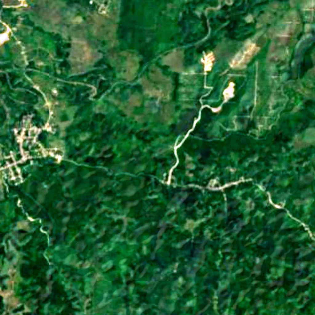 Sulawesi von oben gesehen (Sentinel-2)