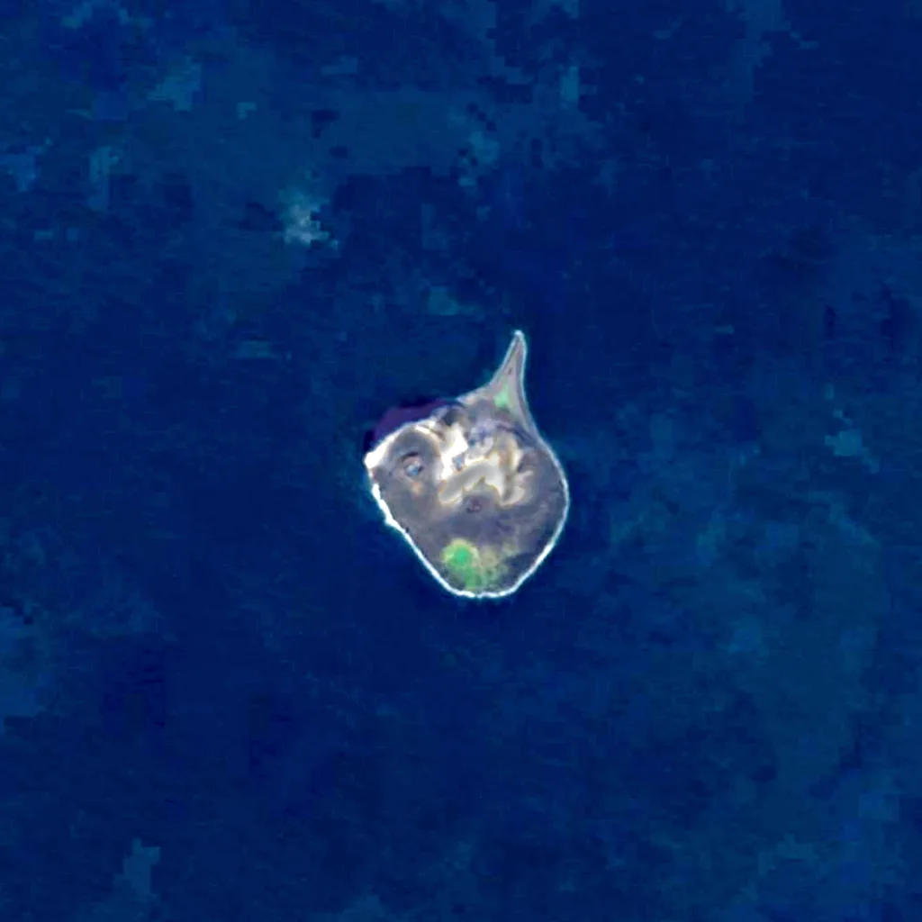 Surtsey visto desde arriba (Sentinel-2)