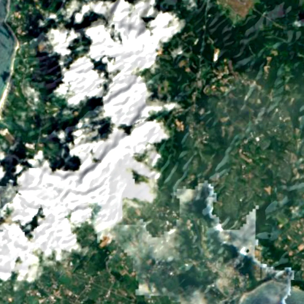 Tanegashima visto dall'alto (Sentinel-2)