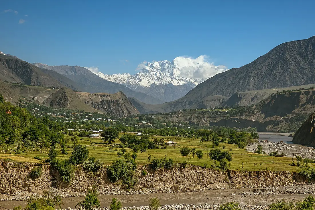 Chitral Valley in the Laps of Tirich Mir (7708m)