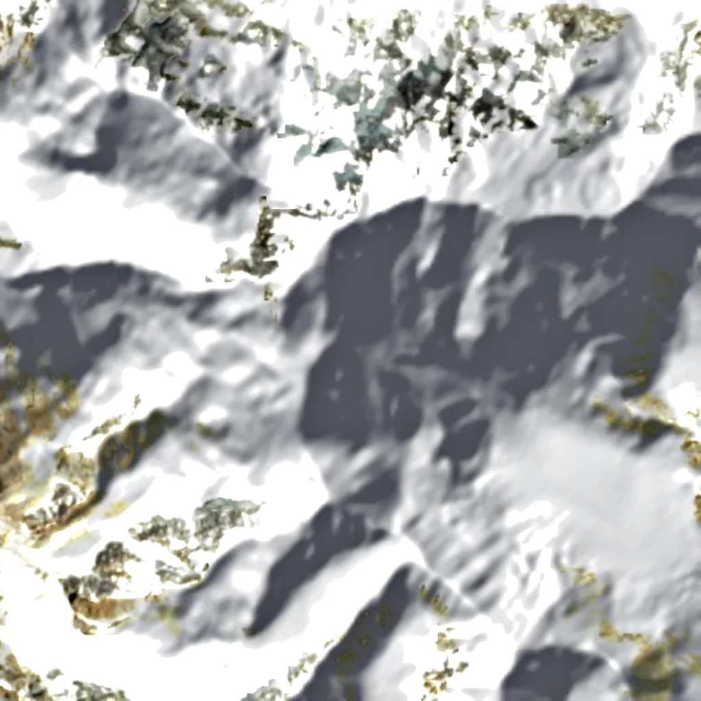 Tirich Mir van boven gezien (Sentinel-2)