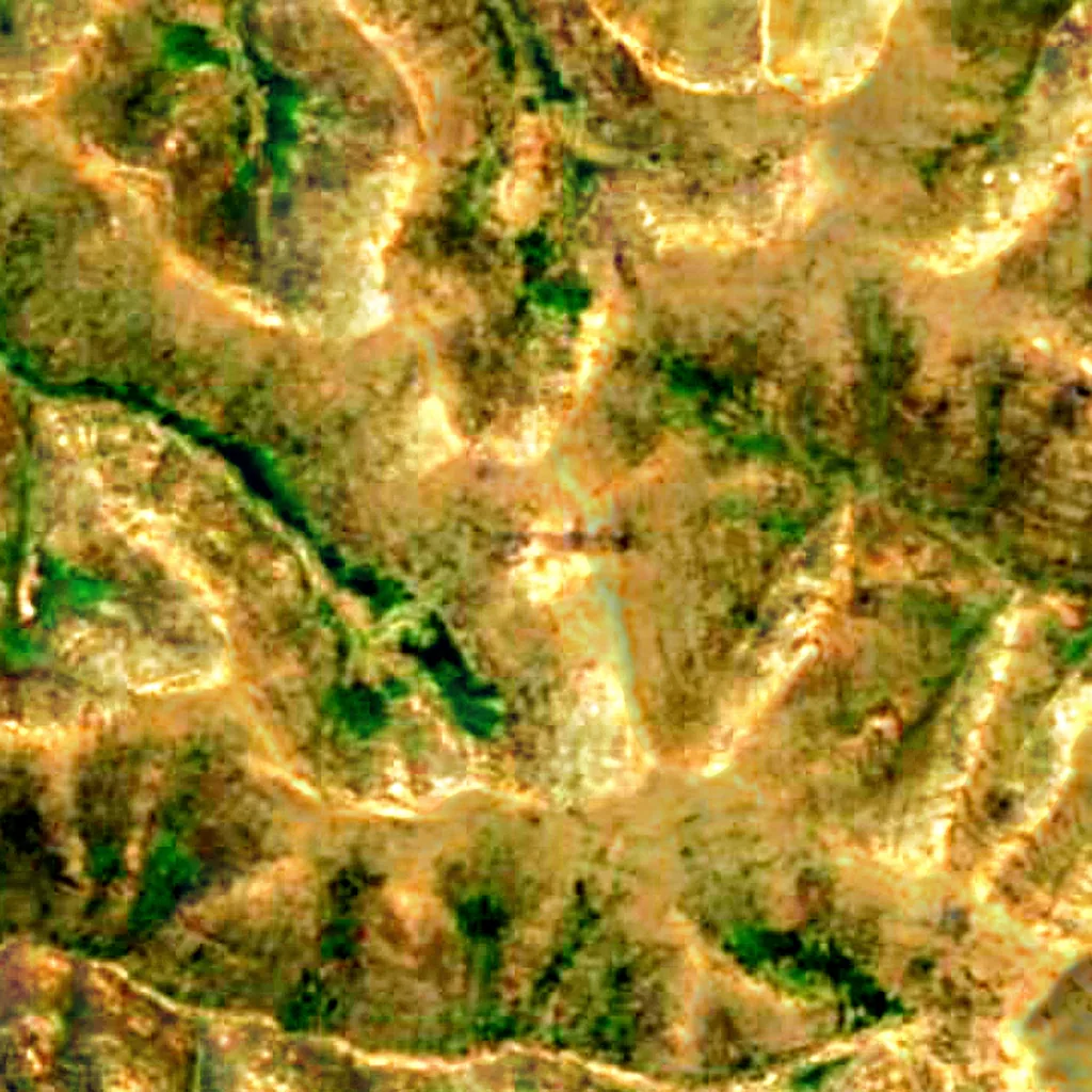 Thabana Ntlenyana von oben gesehen (Sentinel-2)