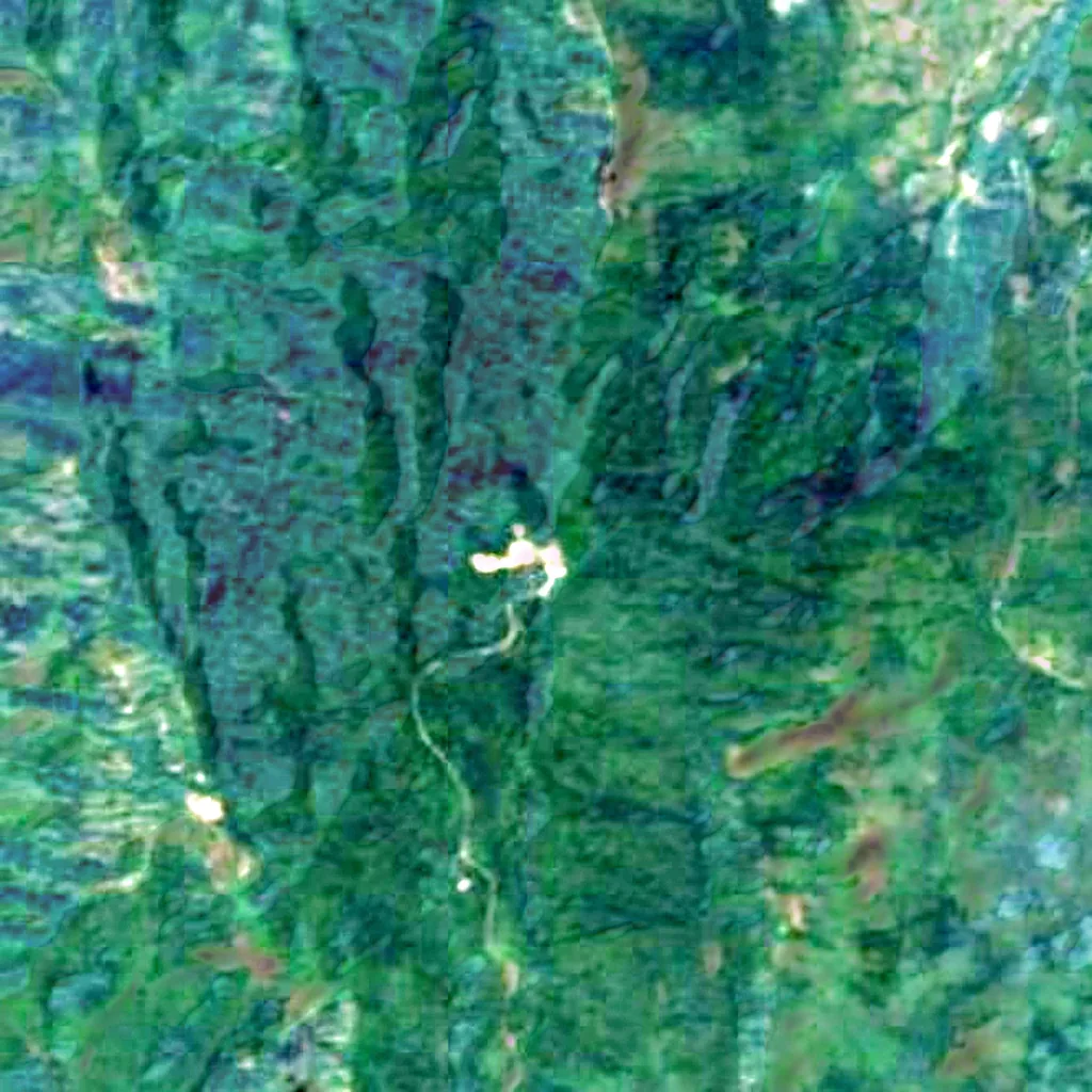 Thai National Observatory van boven gezien (Sentinel-2)
