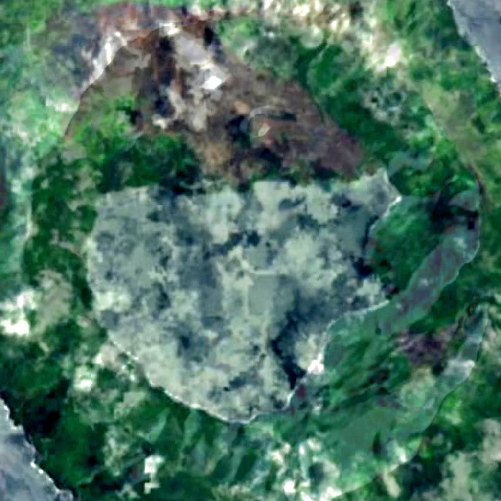 Tofua seen from above (Sentinel-2)