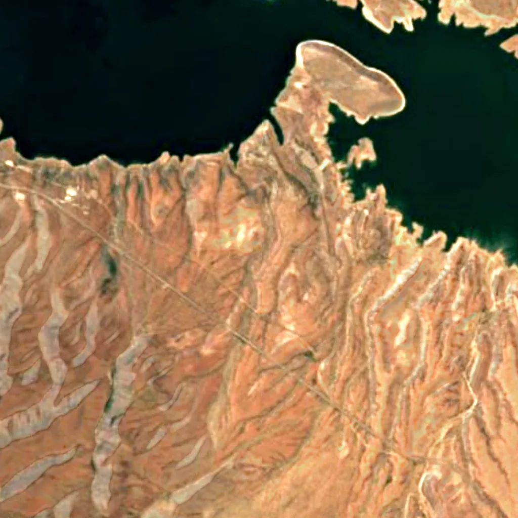 Monumento Nacional Tonto visto desde arriba (Sentinel-2)