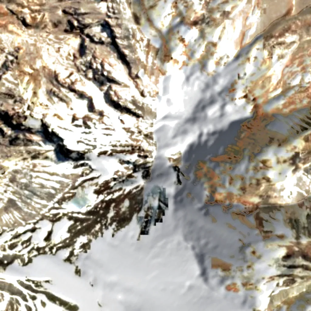 Tupungato visto dall'alto (Sentinel-2)