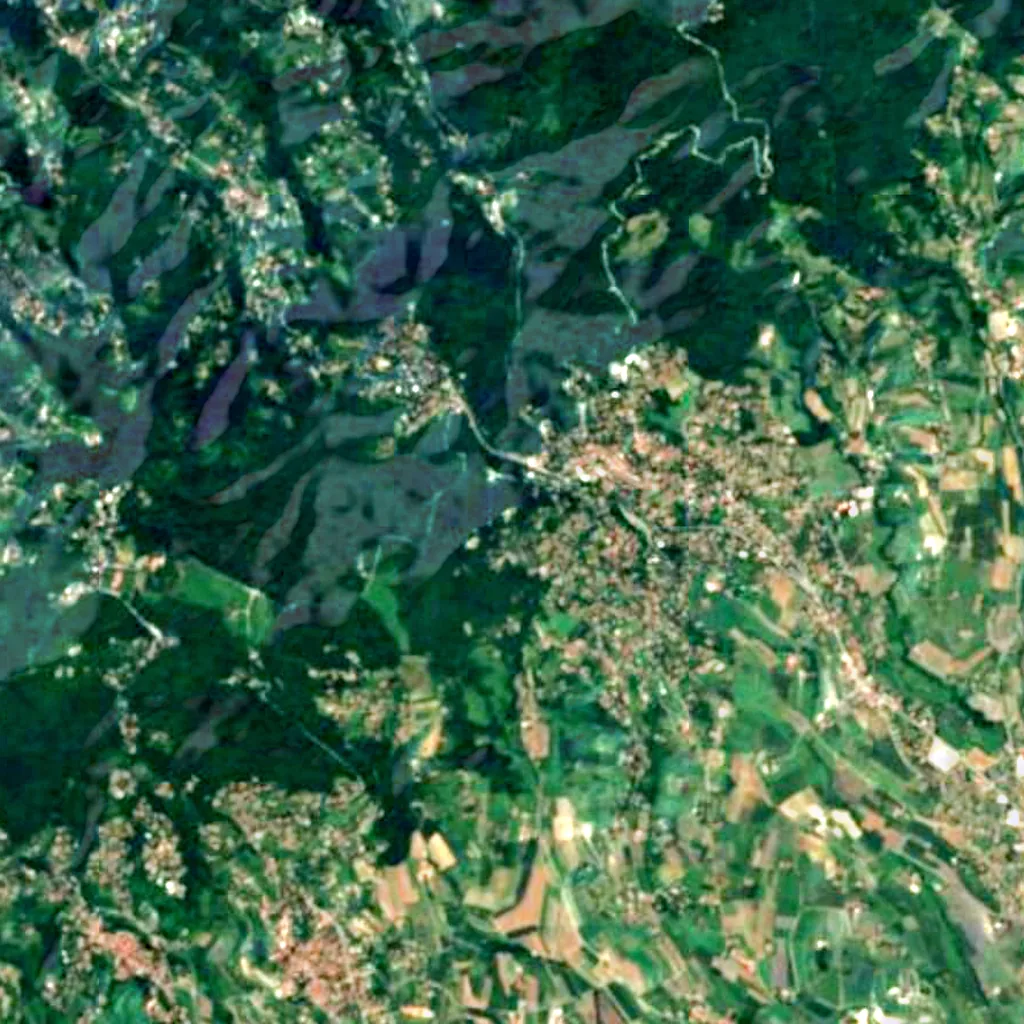 Astrophysikalisches Observatorium von Turin von oben gesehen (Sentinel-2)