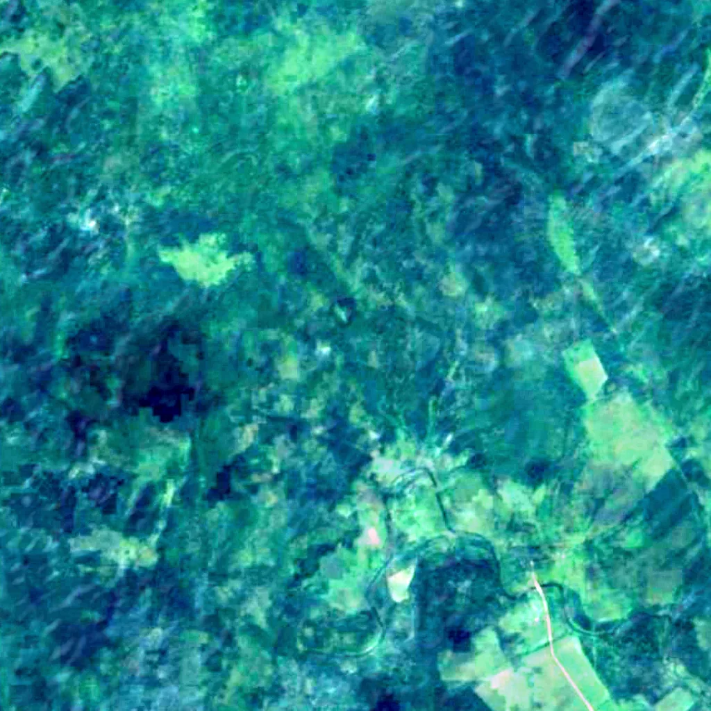 Rialto del Valdaj visto dall'alto (Sentinel-2)