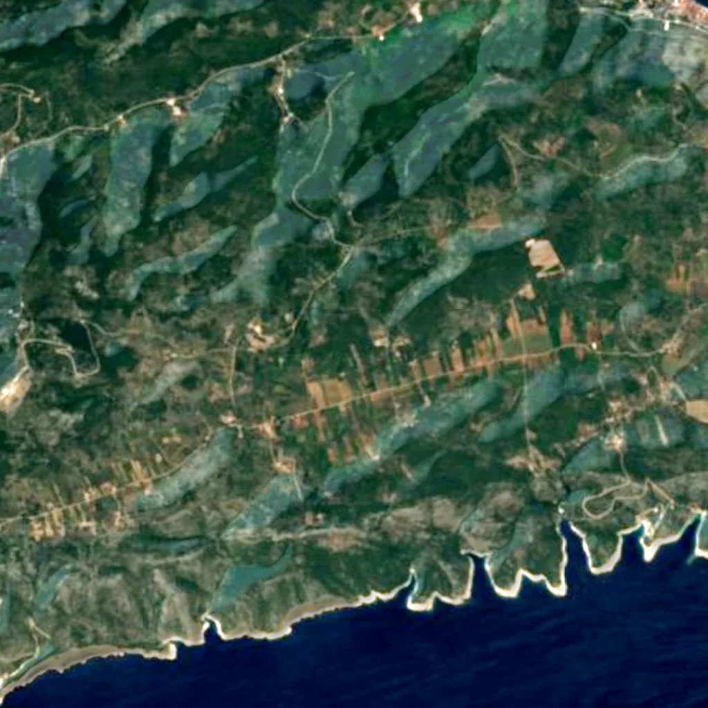 Vis seen from above (Sentinel-2)