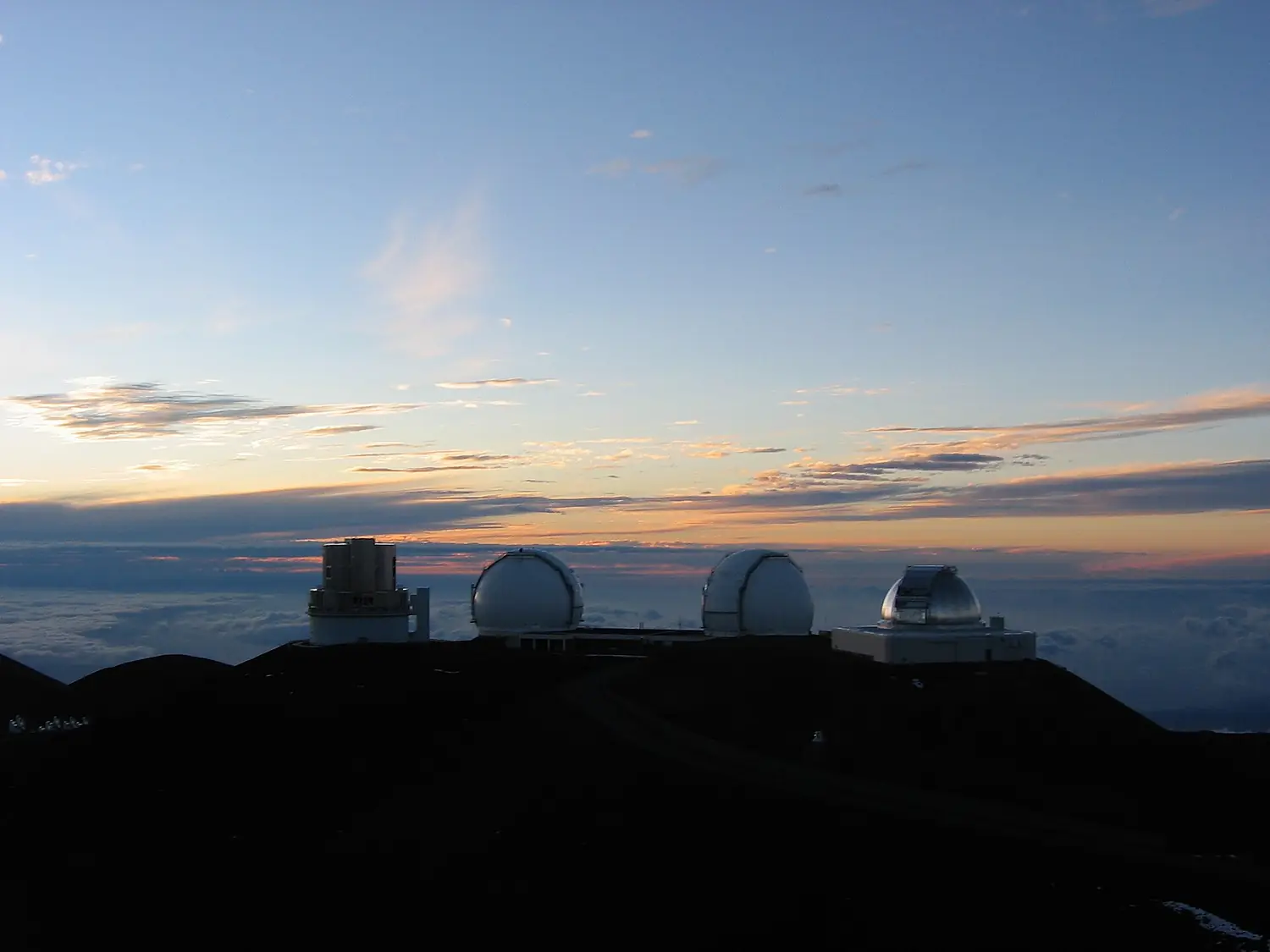 Keck Telescopes at Mauna Kea summit