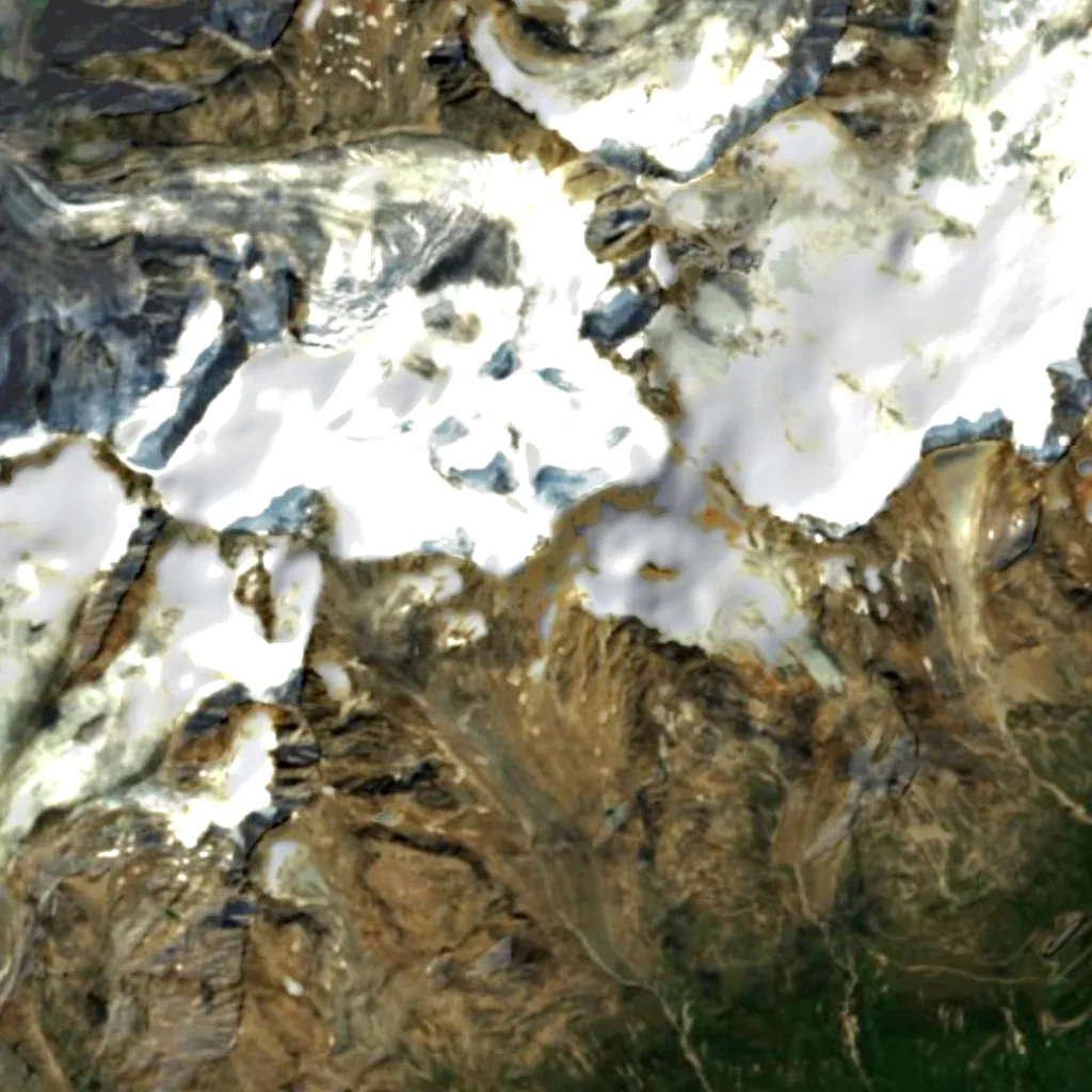 Wildspitze vu d'en haut (Sentinel-2)