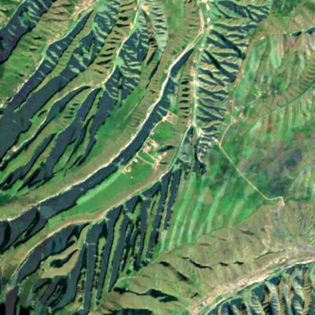 Xinjiang Astronomical Observatory seen from above (Sentinel-2)