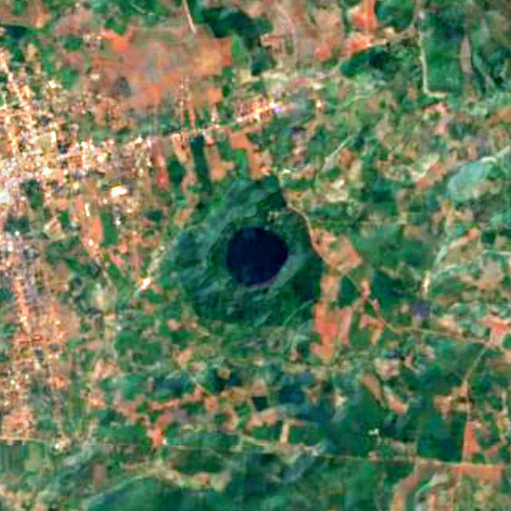 Yoks Laom See von oben gesehen (Sentinel-2)