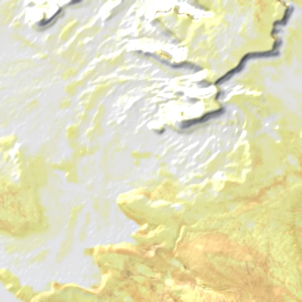 Yangykala Canyon van boven gezien (Sentinel-2)