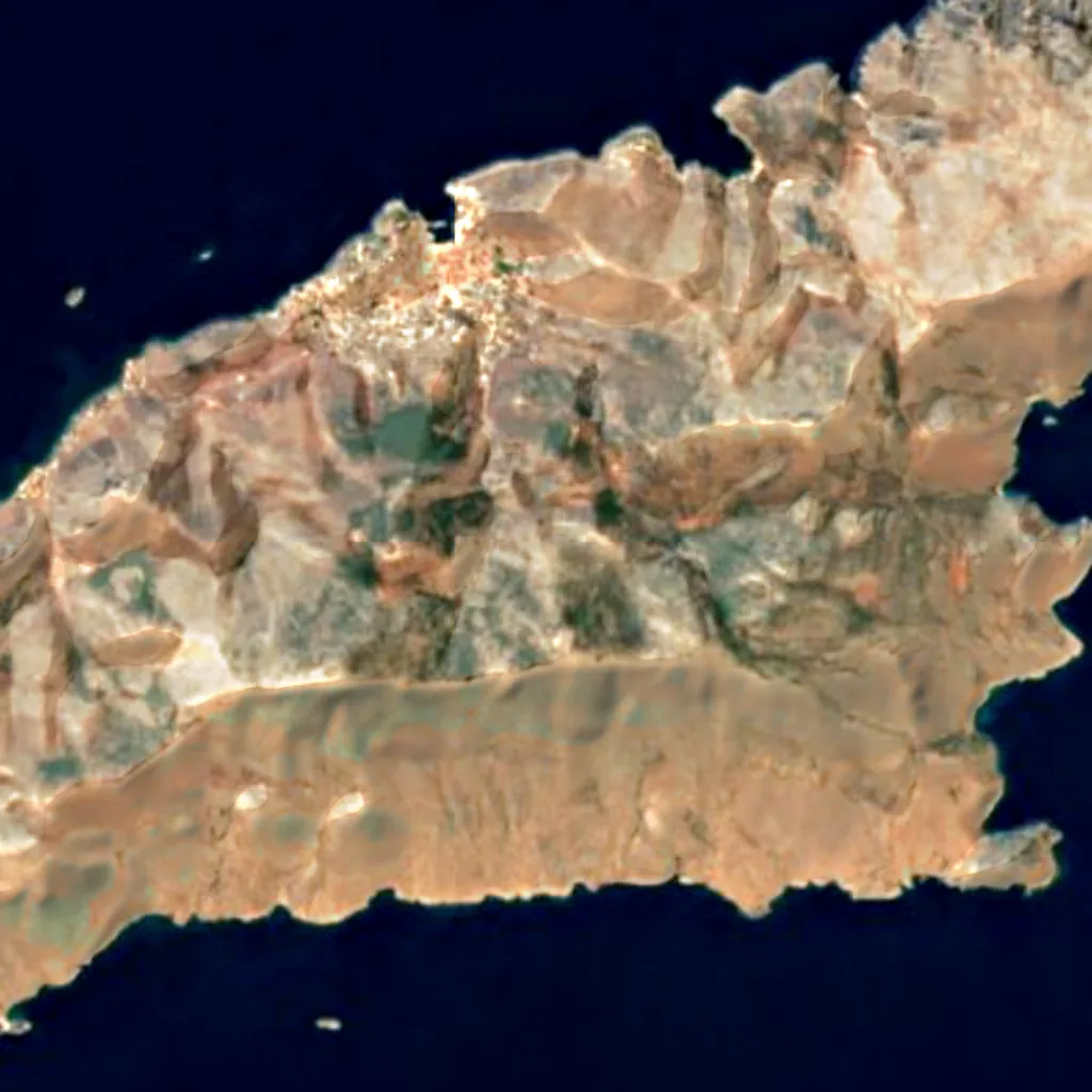 Ýdra seen from above (Sentinel-2)