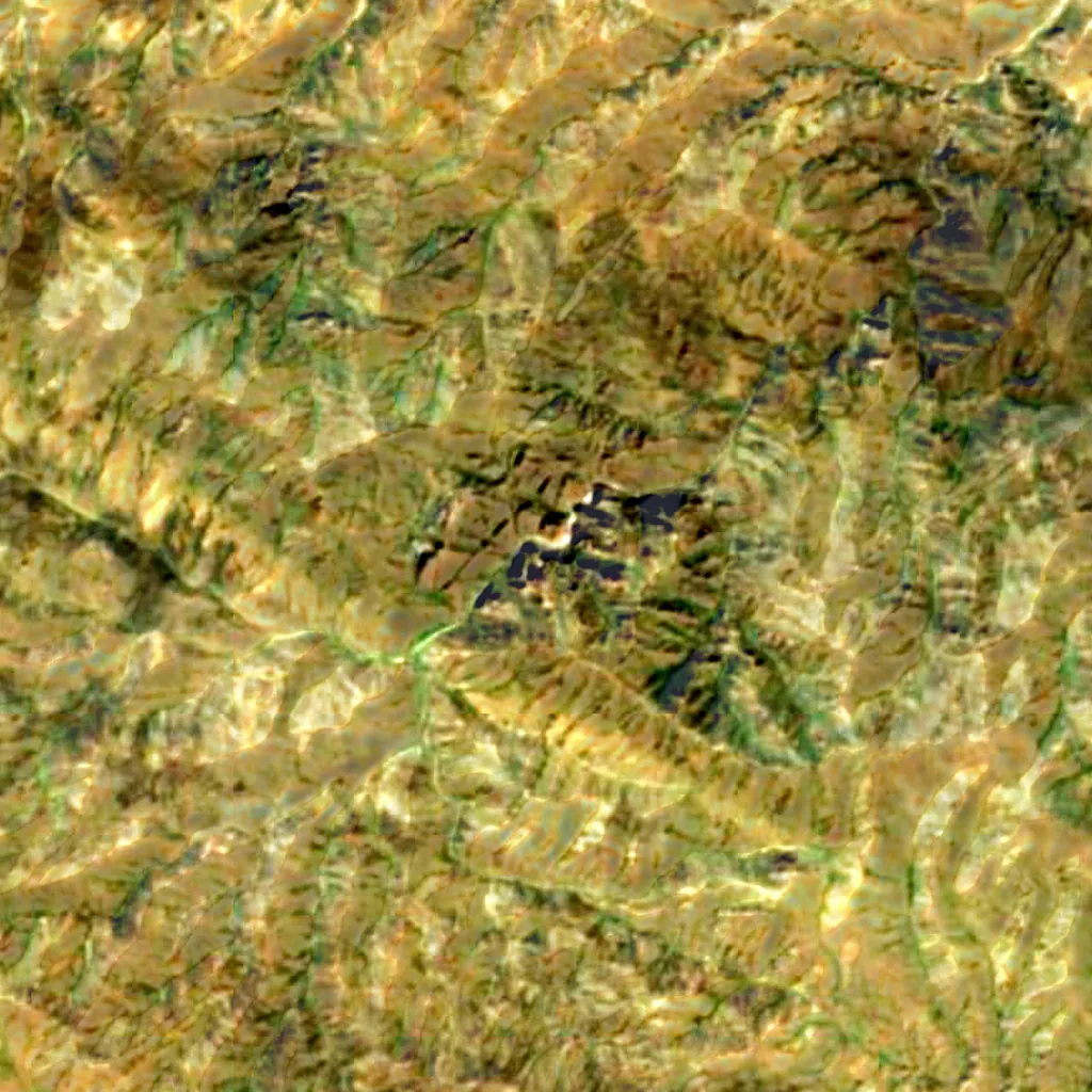 Yolyn Am visto dall'alto (Sentinel-2)