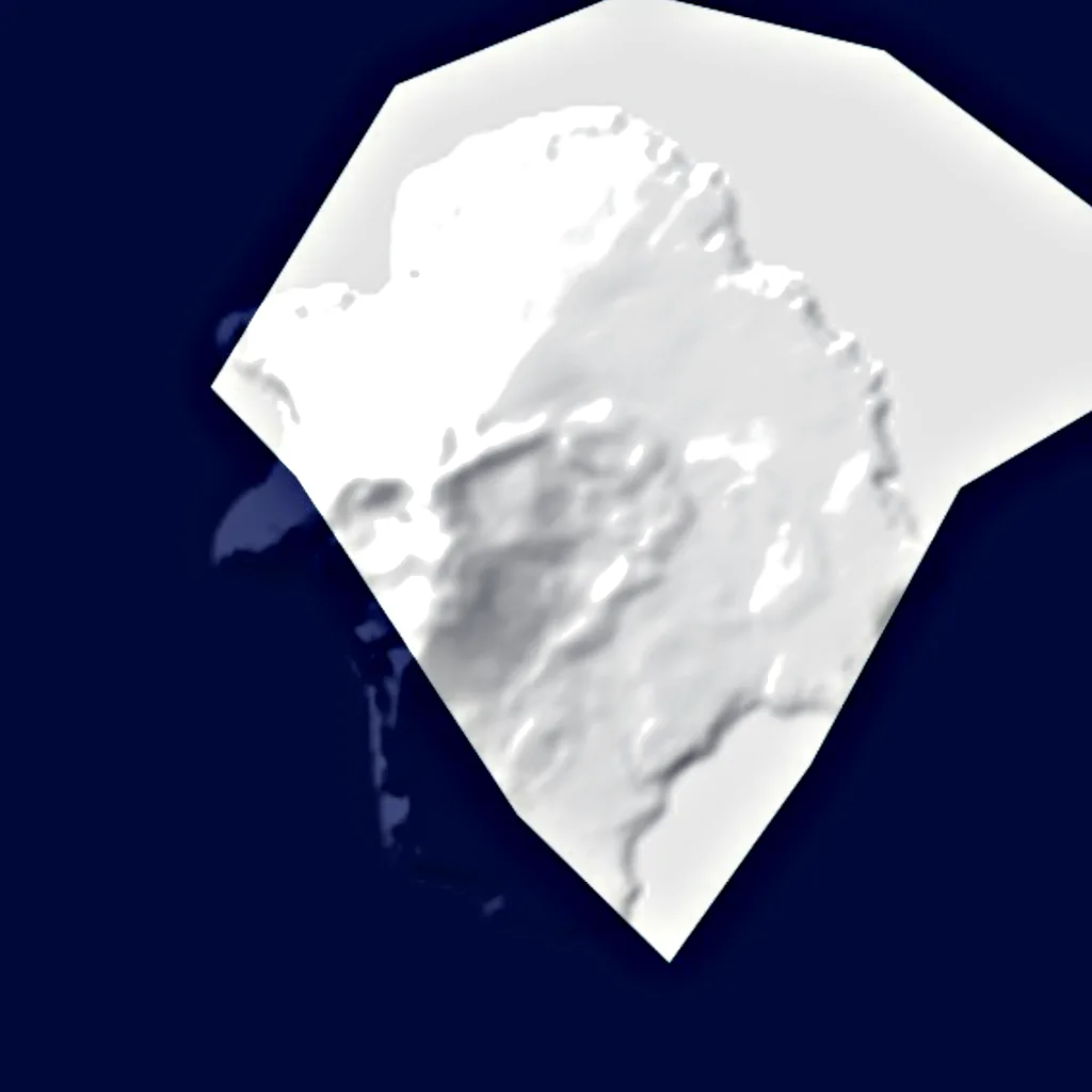 Ilha Zavodovski visto de cima (Sentinel-2)