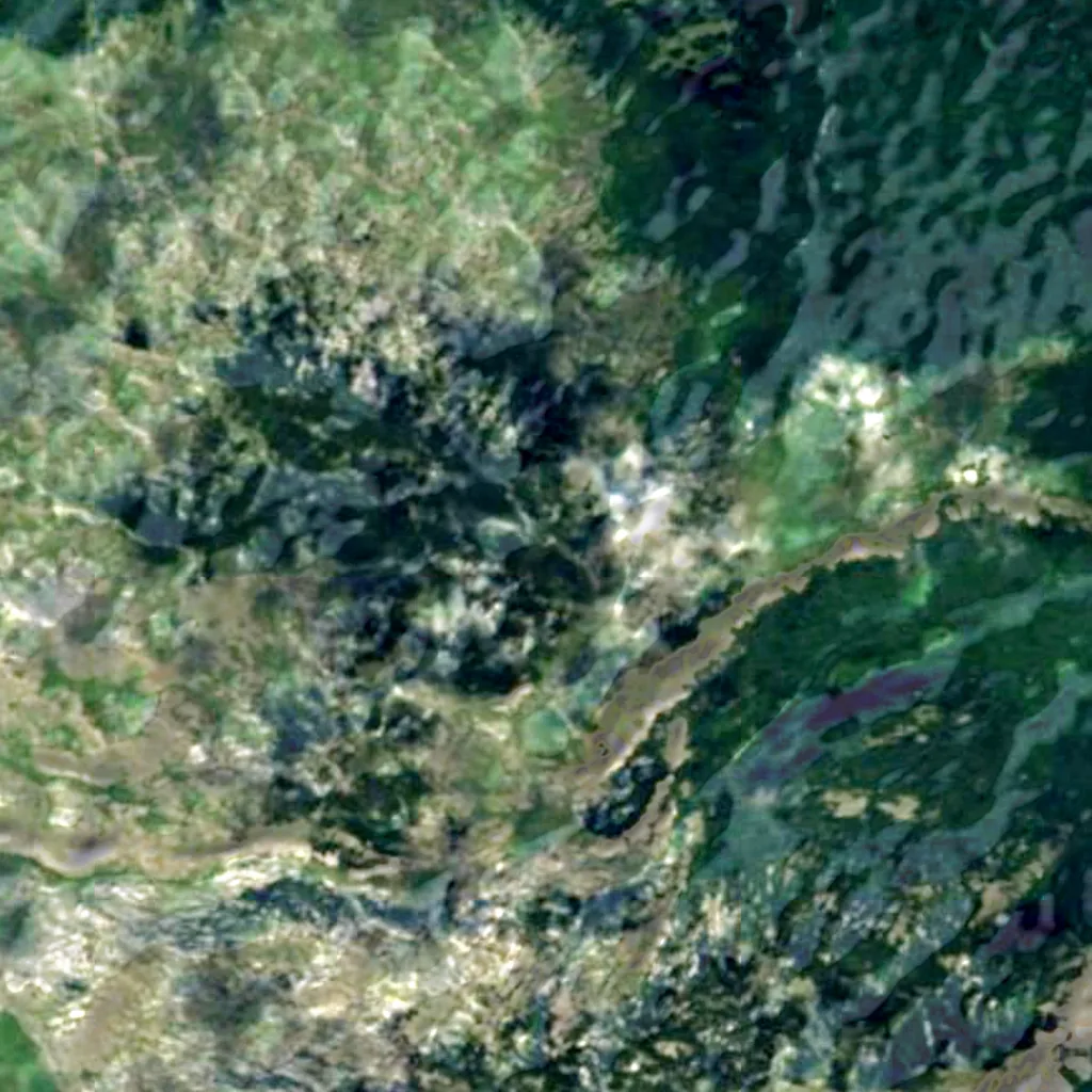 Zelengora von oben gesehen (Sentinel-2)