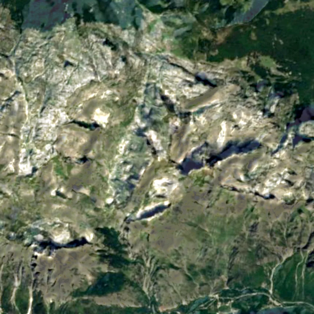 Zla Kolata von oben gesehen (Sentinel-2)
